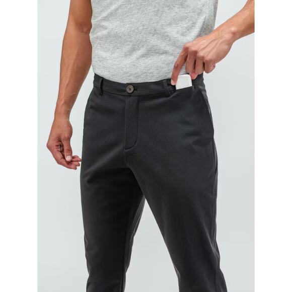 MINISTRY OF SUPPLY Mens Pace Tapered Chino Pants 36x35 Olive Green NWT - Picture 4 of 13